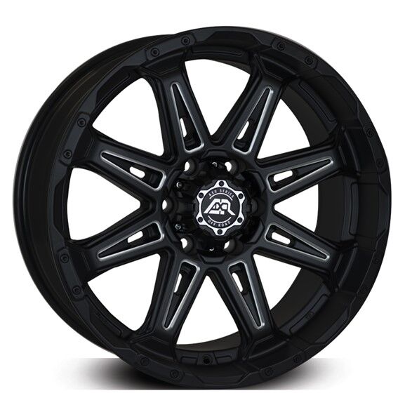 AXR M8 AXR M8 Satin Black With Milled Spoke